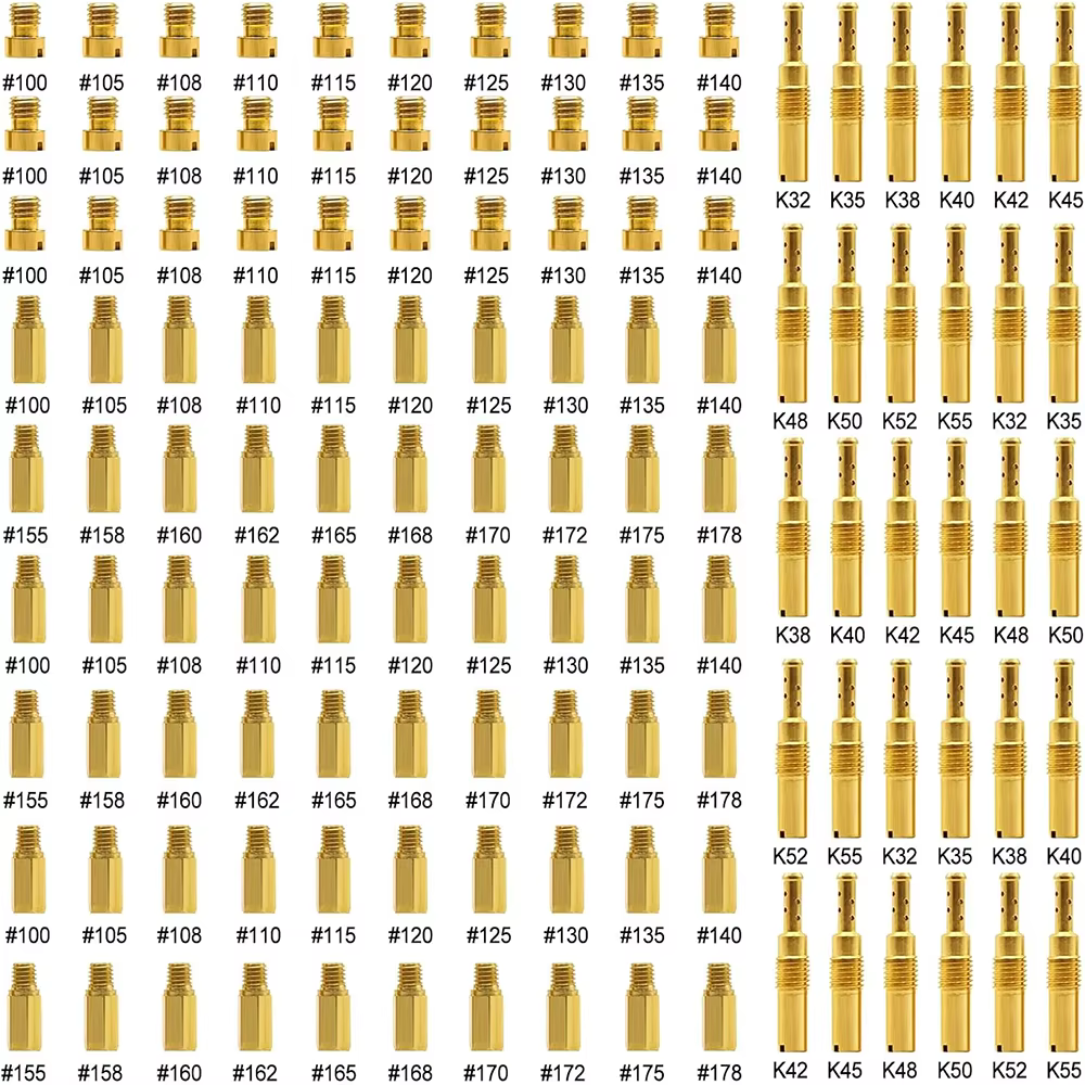 40&120 Pcs Carburetor Main Jet Kit Include 90 pcs Main Jets and 30 pcs Slow Pilot Jet For PWK CVK PE Keihin OKO Carb KOSO Polini