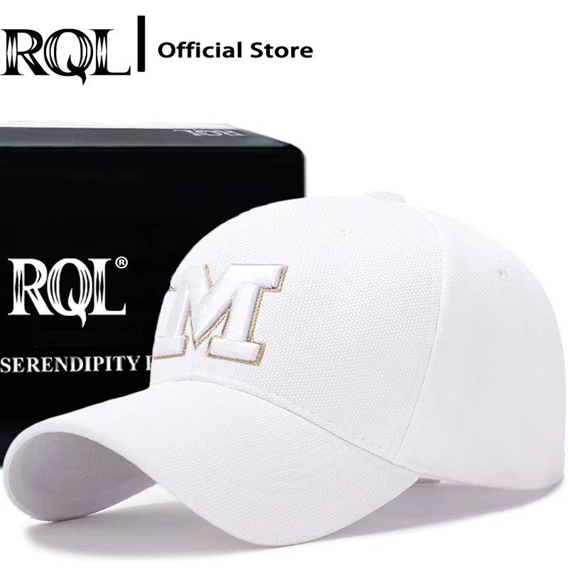 Fashion Baseball Cap for Men Women Structured Golf Dad Hat Curved Bill Winter Embroidery Letter M Trucker Cap Golf Hat Outdoor