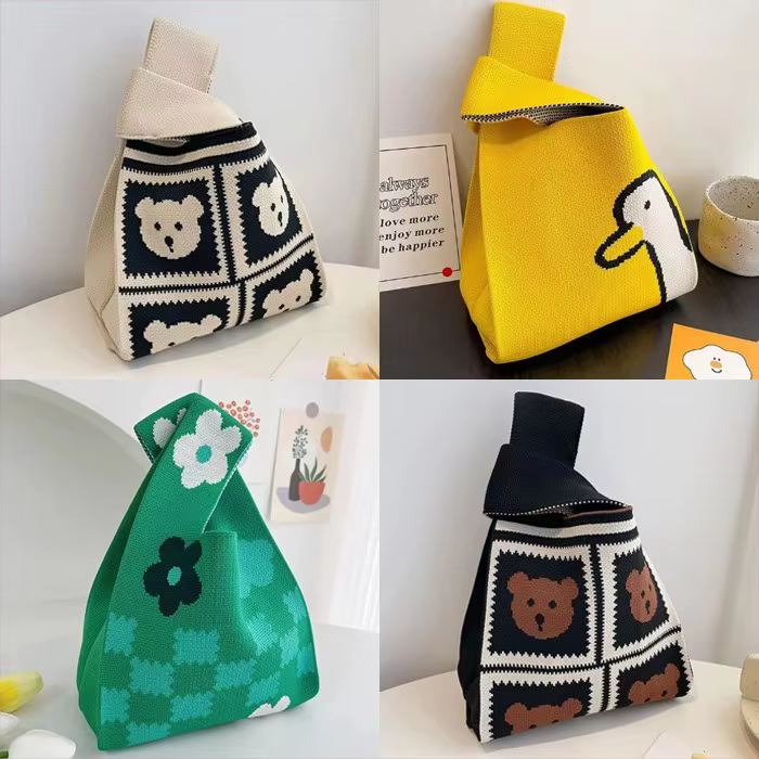 Daily Kit Wristbag Toat Bag with Canvas Bag Cute Wristbag Animal Toat Bag Trand CYenne Women's Family the room individuality.
