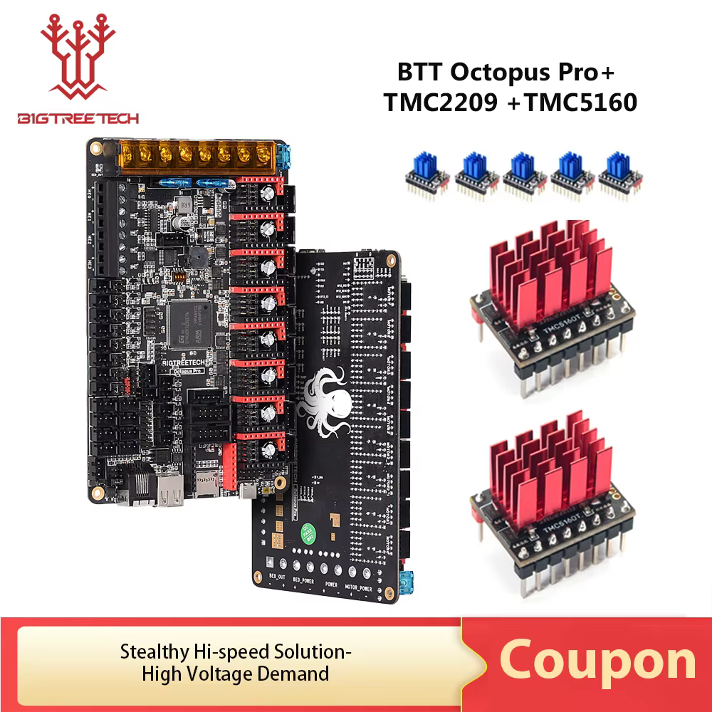 BIGTREETECH Octopus Pro BTT PI Motherboard Klipper 3D Printer High Speed High Pressure TMC2209 TMC5160 Ender 3 Voron 2.4 Board