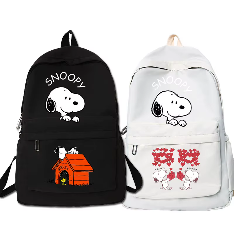 Snoopies Cartoon Dog Anime School Bag for Teenager Boys Girls Bag  Large Capacity Children's Backpack Student Bag Backpack Trend