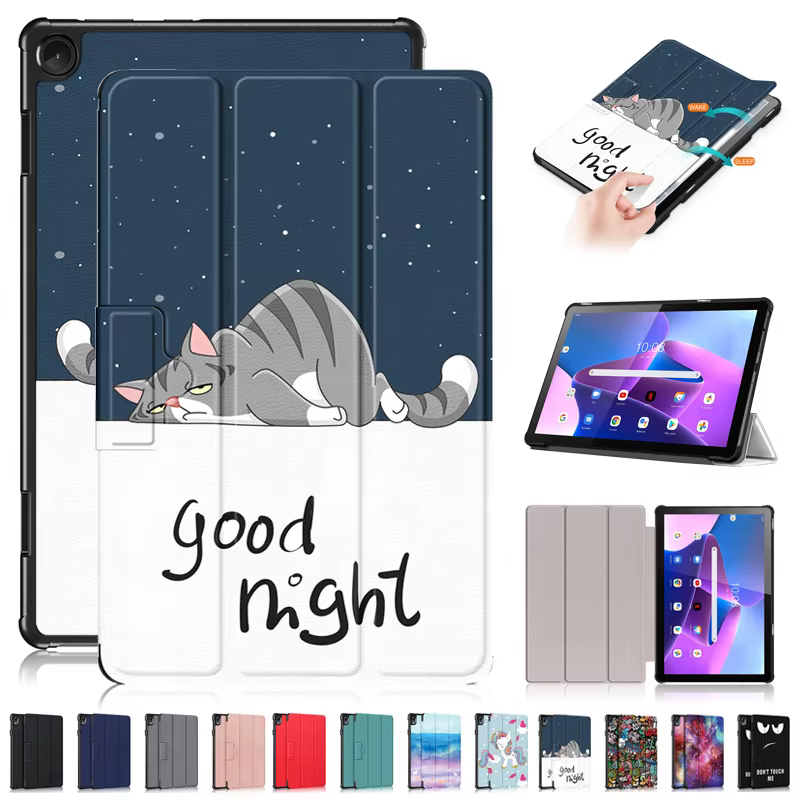 For Coque Lenovo Tab M10 3rd Gen Case 10 1 inch tb328fu tb328xu Cute Paint Smart Cover For Funda Lenovo Tab M10 Gen 3 Case Kids