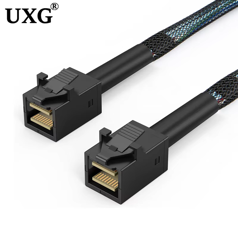 2m 0.5m 1m SFF-8643 Mini SAS HD Server Motherboard Backplane Cable SFF 8643 to 8643 MINI SAS Cable for Computer Hard Disk