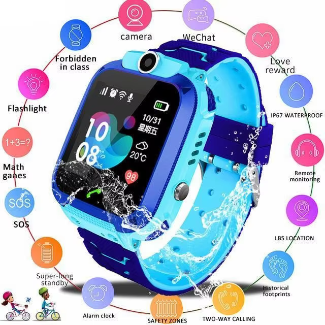 Smart Watch Kids With Chip Tracker Approves D'agua Sos 1.44 Children Camera