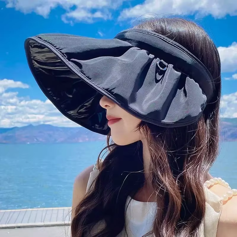 Women's Sunscreen UV Protection Hat with Stretch Sun Cap Foldable Portable Hat Out of Season Clearance Free Shipping beanie