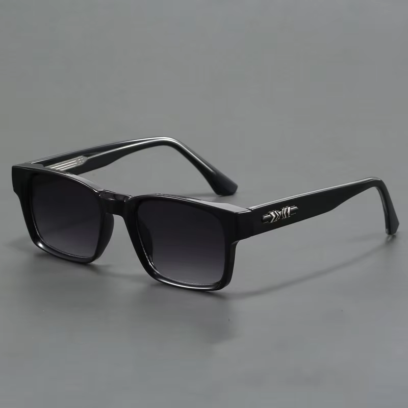 New thick frame sunglasses ultralight anti-blue discoloration glasses men's glasses trend anti-fog sunglass transparent frame