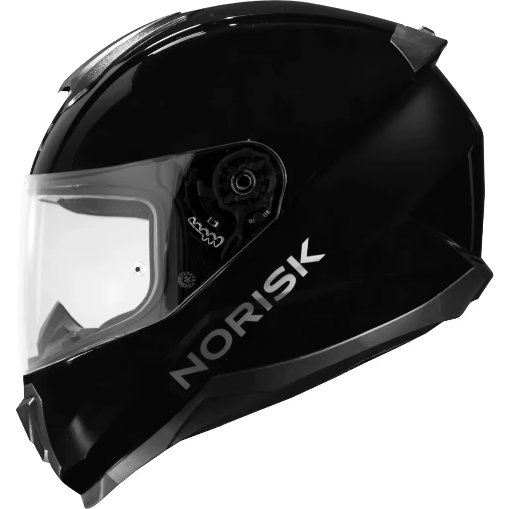 Norisk Razor Monocolor Solid Black Black Moto Helmet