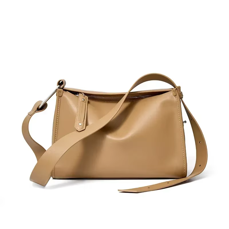 Luxury Genuine Leather Women's Shoulder Bags Cowhide Tote Handbag For Lady Female Large Capacity Crossbody Messenger Pillow Bag