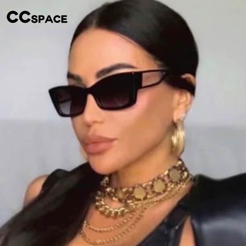 55525 Retro Brand Sunglasses Women Luxury Sun Glasses Vintage Shades Rectangle Cat Eye Female Black Oculos Feminino De Sol