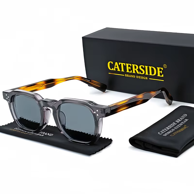 CATERSIDE New Retro Punk Men Sunglasses Square Personalized Design Glasses Women's Fashion Party Business Glasses Festival Gift