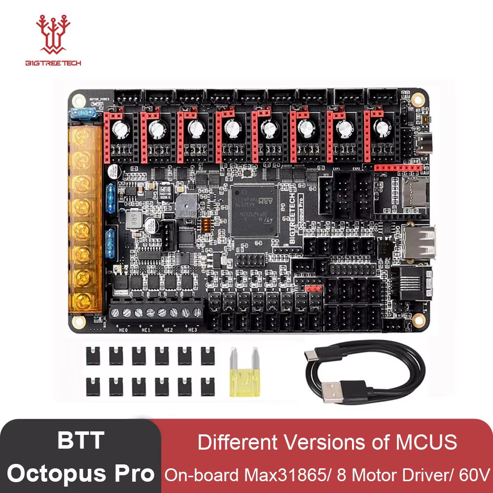 BIGTREETECH Octopus Pro 3D Printer Motherboard 60V 8-axis Support TMC5160 Pro TMC2209 for Ender3 VORON 2.4 3D Control Board