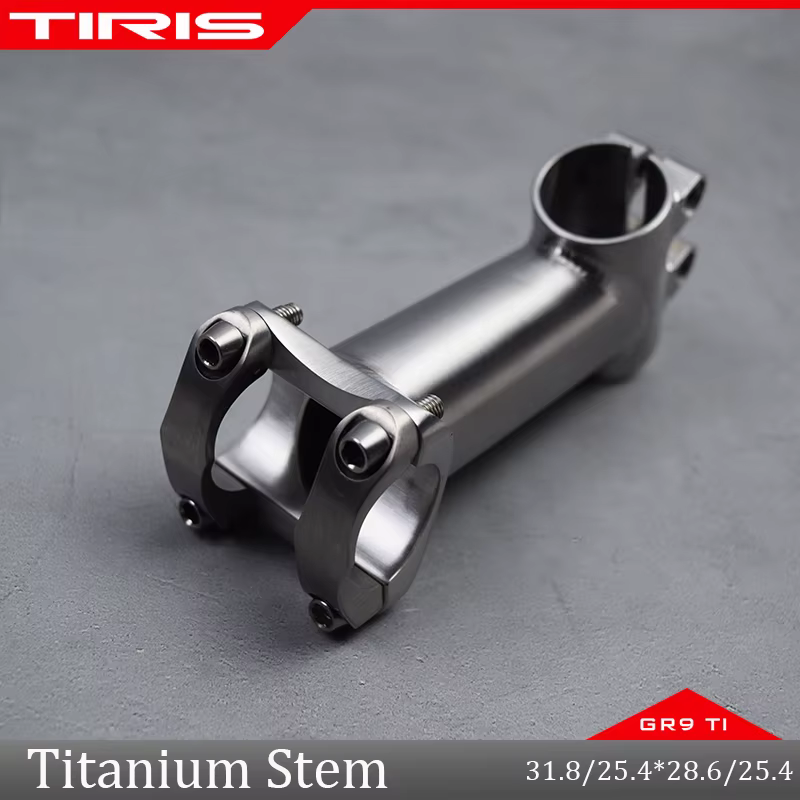 TIRIS-BL2 Titanium Stem for Bike Accessories, Bicycle Parts,  Length 50-120mm, 28.6/25.4*25.4/31.8mm, 5 °-45 °Custom Angle