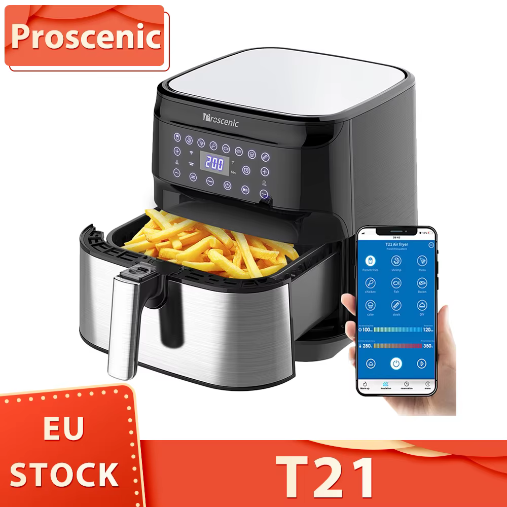 Proscenic T21 Smart Oil Free Air Fryer, App & Voice Control, XL 5. 8QT, 1700 Watt Electric Air Fryers Oven & Oilless Cooker