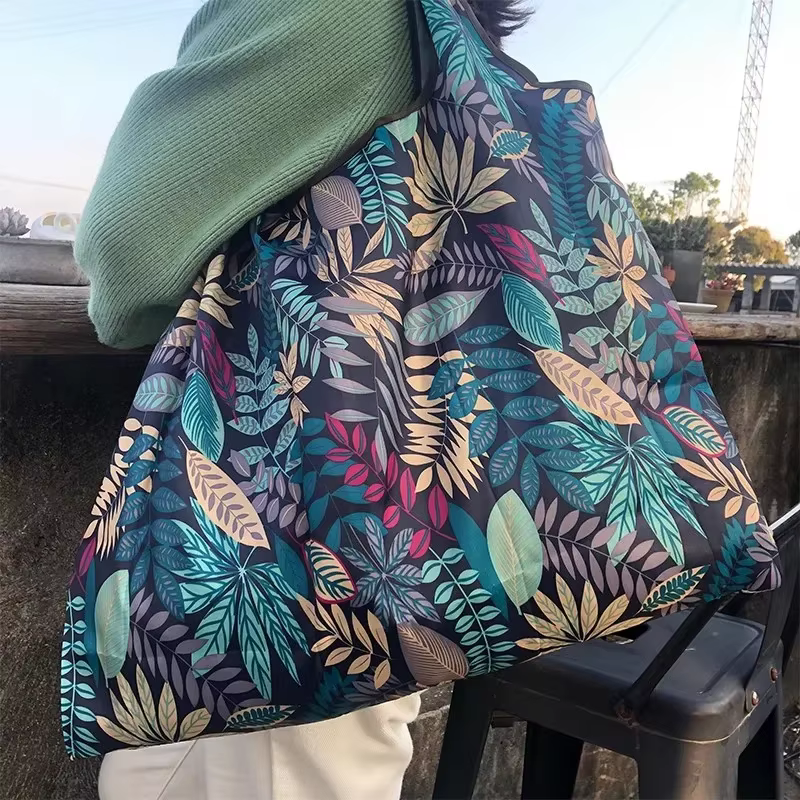 Multipurpose folding shopping bag, large capacity Travel Tot bag, reusable grocery bag, fashion