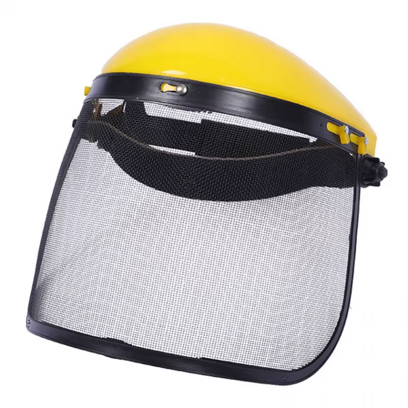 Mowing mowing early facial protective safety net cap face protective net safety hat