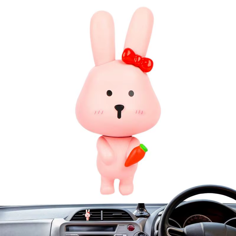 Car Diffuser Vent Clip Cartoon Animal Scents Diffuser Vent Clips Odor Eliminator For Women Men Automotive Air Freshener Car