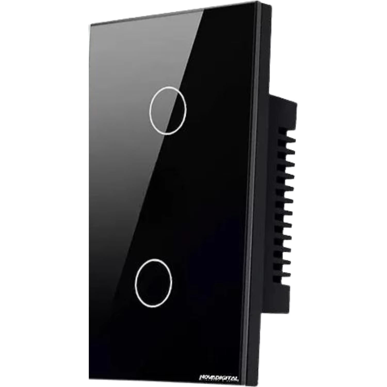 Zigbee Touch Switch with 2 Buttons Black Novadigital ZTS-2-B / ZTS-US2-B