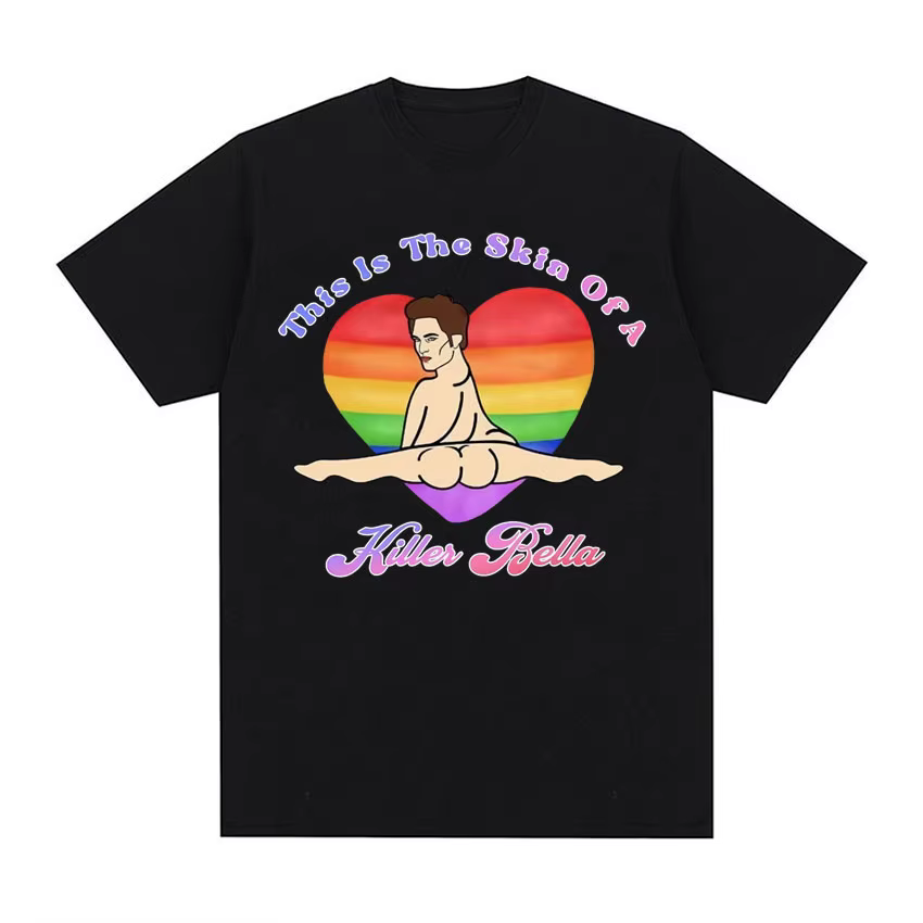 This Is The Skin of A Killer Bella Funny T Shirt Twilight Rainbow Fish Humor Tee Shirt Men Women Casual 100% Cotton Loose Tshirt