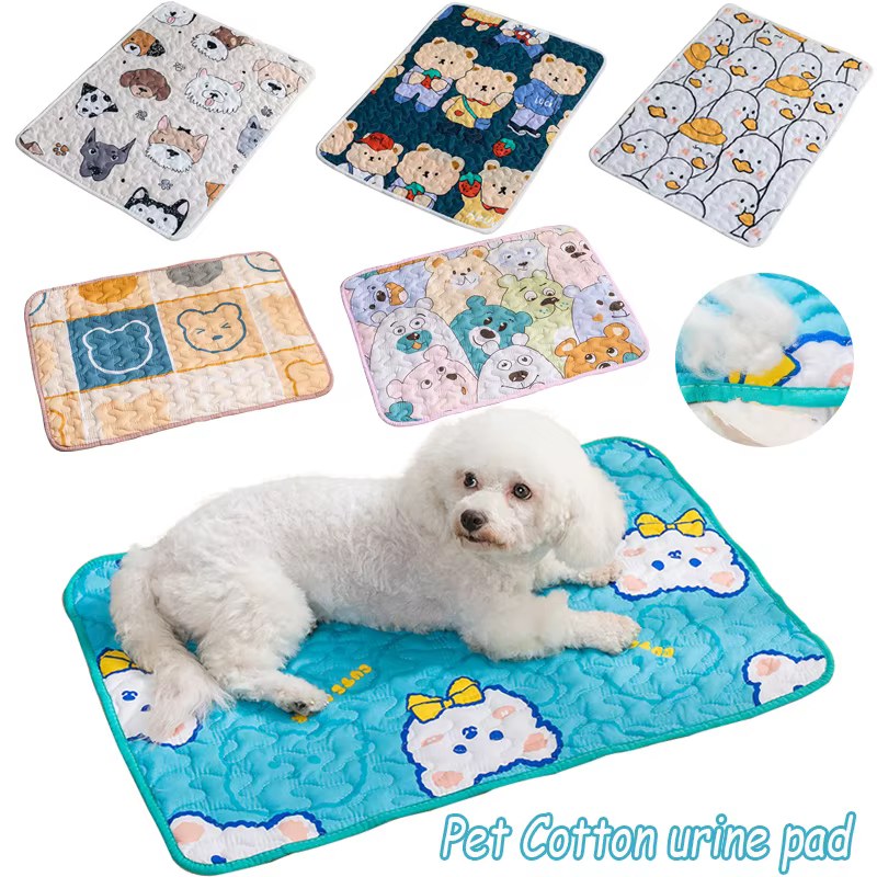 Non-Slip Pet Cotton Mat Washable Pad Mat for Dogs Cat Blanket Sofa Breathable Pet Dog Bed for Small Medium Large Dogs