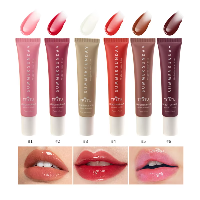 TF&TU Polypeptide Lip Gloss Butter Lip Balm Liquid Lip Gloss Plump Lip Moisture Moisturizing Lip Glaze Lip Gloss Lipstick Makeup