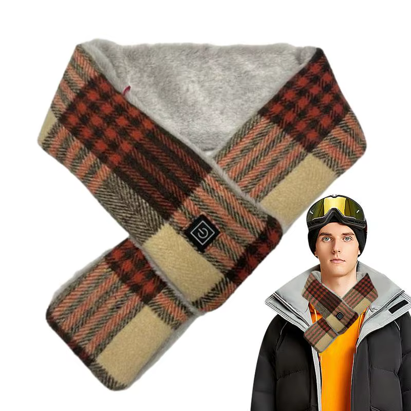 Heated Scarf USB Rechargeable Neck Warmer with 3 Heating Levels Neck Wrap Neck Heating Pad for Cold Weather Comfortable and Fast
