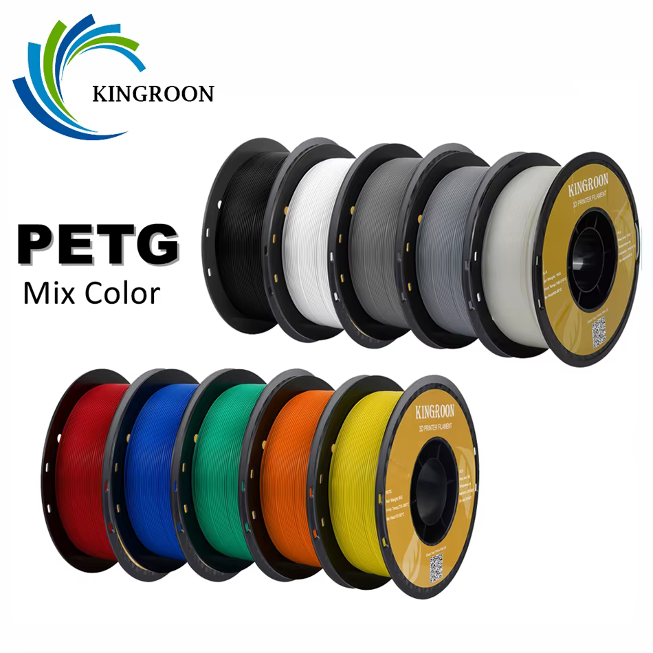 KINGROON PETG 3D Printer Filament 1.75mm 5KG 10KG Mix Color 3D Printing Material 1kg/roll  petg Plastic For FDM 3dprinter