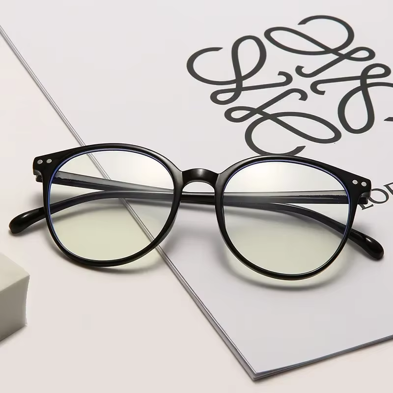 2024 New Arrival Anti Blue Light Round Eyewear Computer Glasses Frame Women Men Blocking Glasses Optical Spectacle Eyeglass