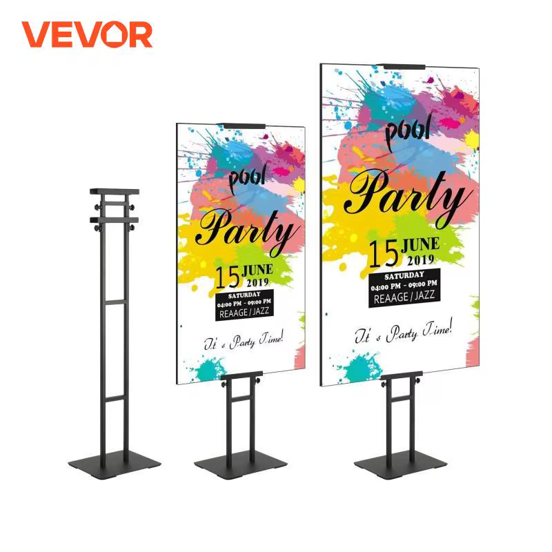 VEVOR 81" Poster Board Stand Double-Sided Display Easel Stand for Wedding Sign Poster Adjustable Floor Easels for Painting Arts