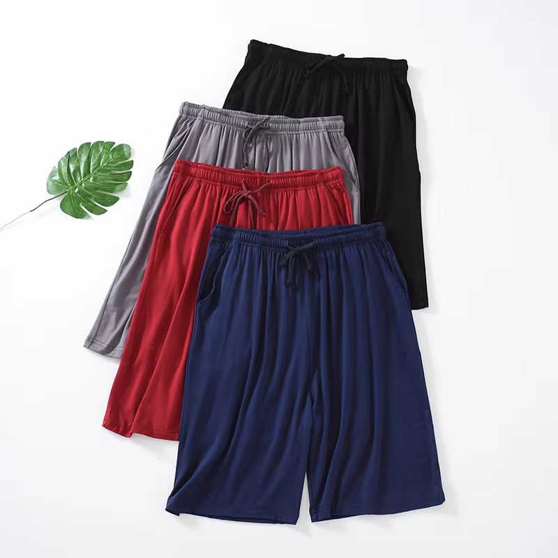 Modal Men's Shorts Summer Thin Five-point Home Shorts Loose Casual Large Size Home Pajamas Beach Pants