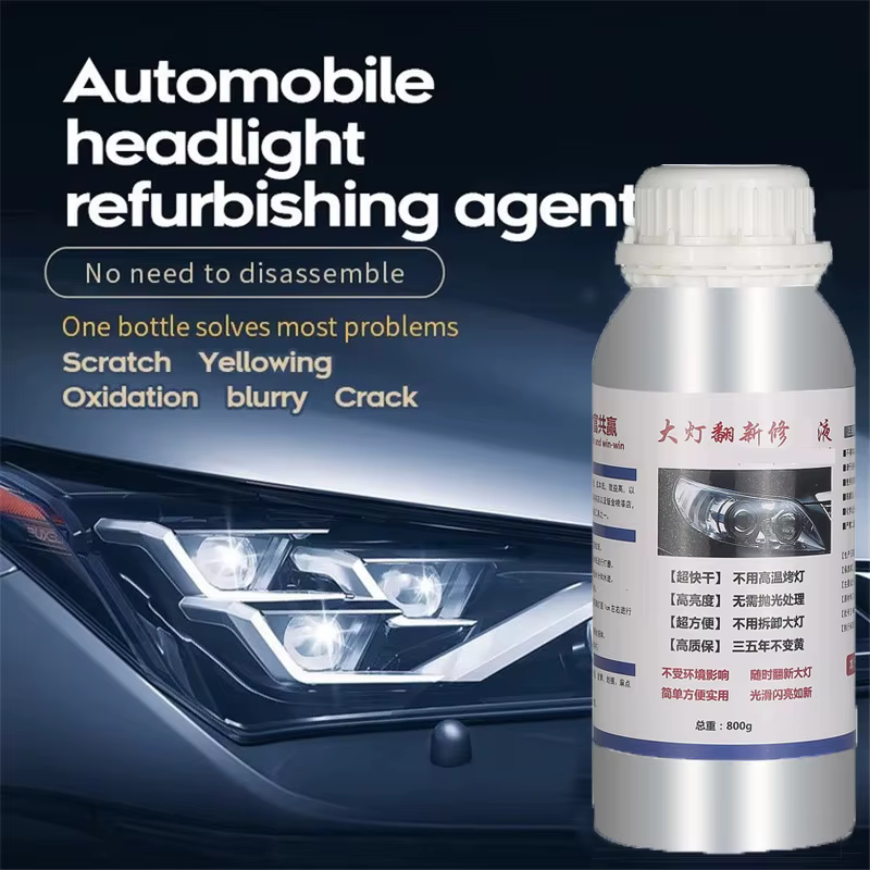 800ML Car Headlights Restoration Liquid Polymer For Headlight Polishing Repair Evaporator Liquid Fumigation Varnish Car Products