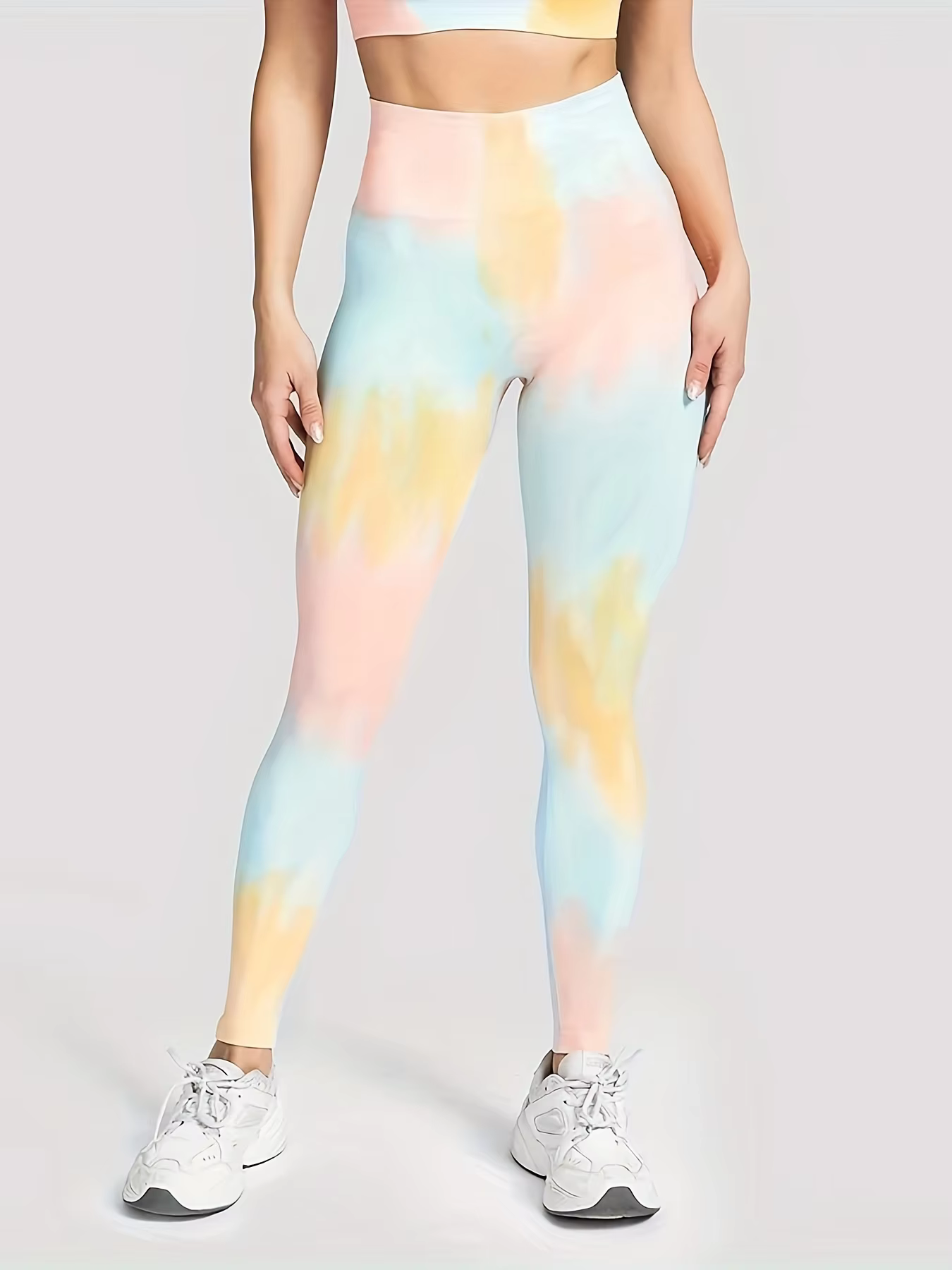 Colorful dyeing printing Stretch Running Workout Leggings ForWomen Women's Activewear