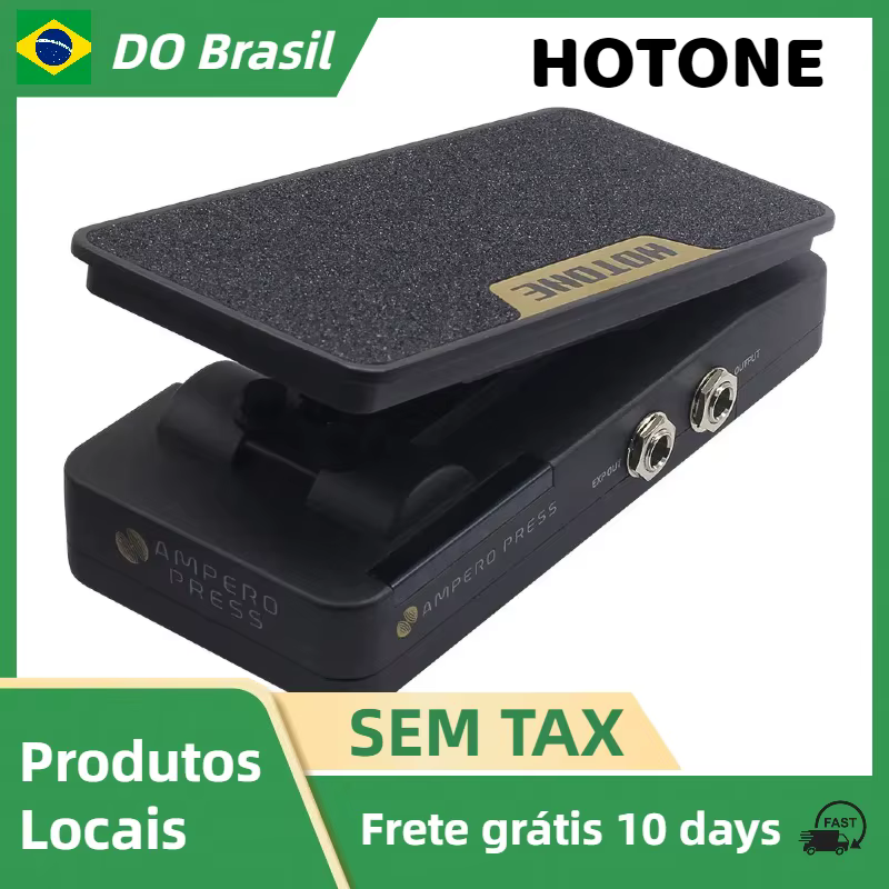 Hotone Ampero Press 2 in 1 Passive Volume Expression Control EXP Pedal with External EXP Jacks General for Other Music Devices
