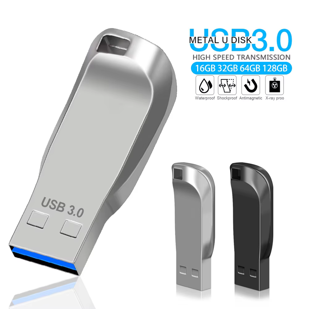 USB Flash Drive 128GB Hihg Speed Cle USB 3.0 Stick 32GB 16GB Pendrive Metal Memoria USB Memory Stick 64GB U Disk Pen Drive Flash