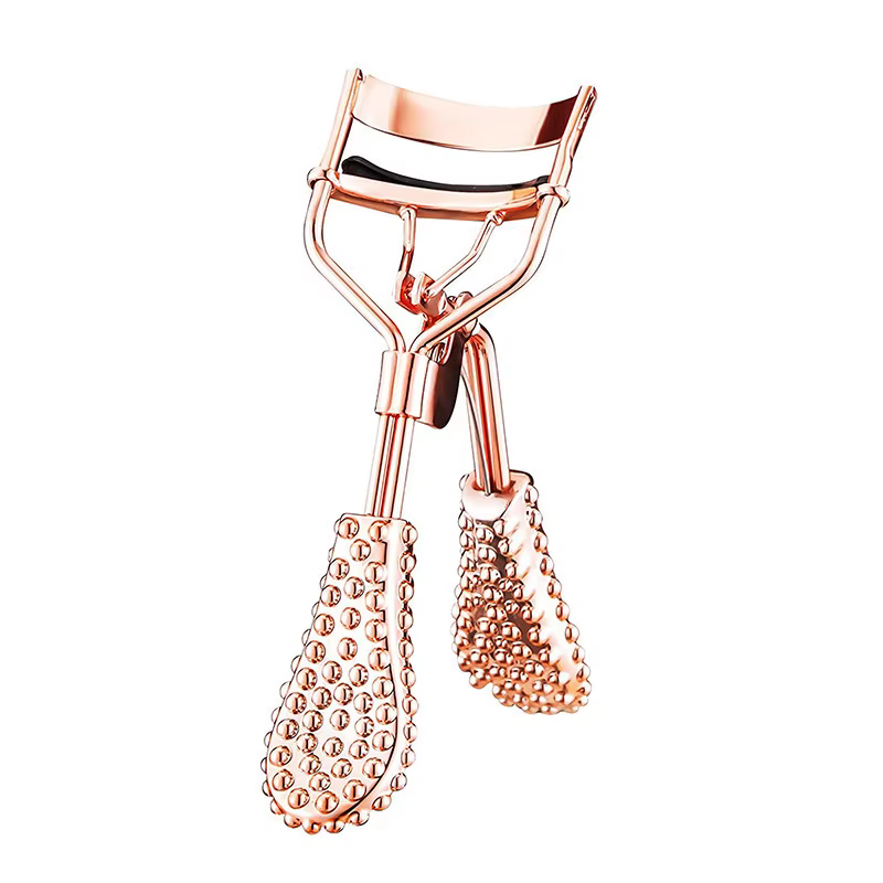 Rose Gold Custom Private Label Eyelash Curler Cosmetic Tools Portable Lash Eyelashes Curler with Comb Price