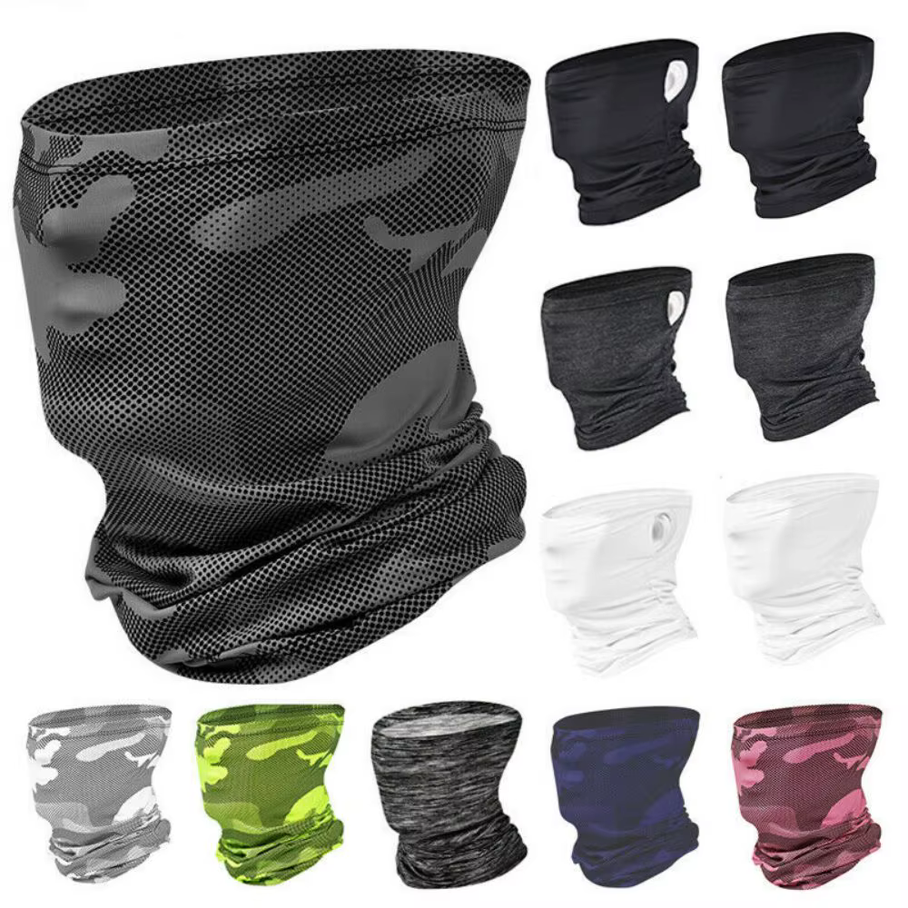 Motorcycle Balaclava Neck Gaiter Face Mask Ice Silk Snoods Scarf Wristband Tubes