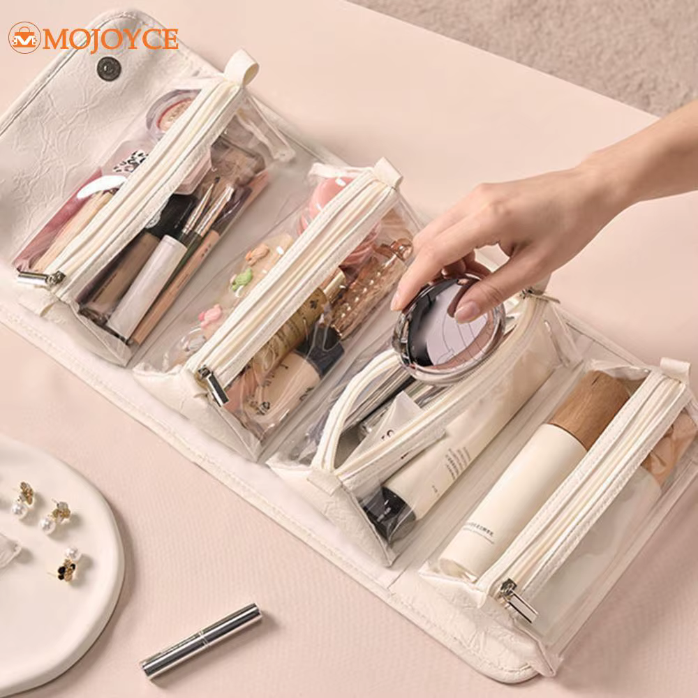Folding Makeup Bag Detachable New Portable Large Capacity Travel Outdoor Storage Bag 4 In 1 Waterproof Cosmetic Bag Toiletry Bag