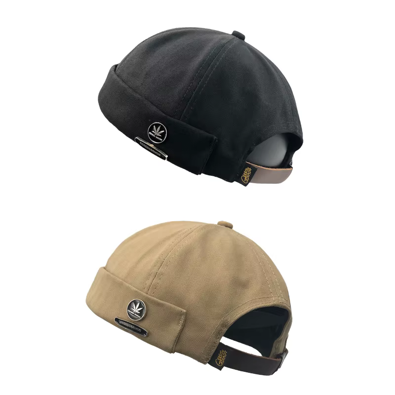 Men Women Maple Leaf Hat Autumn Fashion Beanies Caps Cotton Adjustable Beanie Hats Fashion Street Melon Caps Unisex