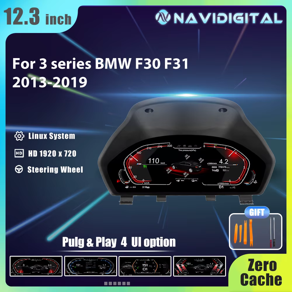 12.3 "1920*720 Auto Lcd Dashboard Paneel For BMW 3 4 Series F30 F31 F34 F32 F33 F36 Instrumentenpaneel Virtuele Cockpit