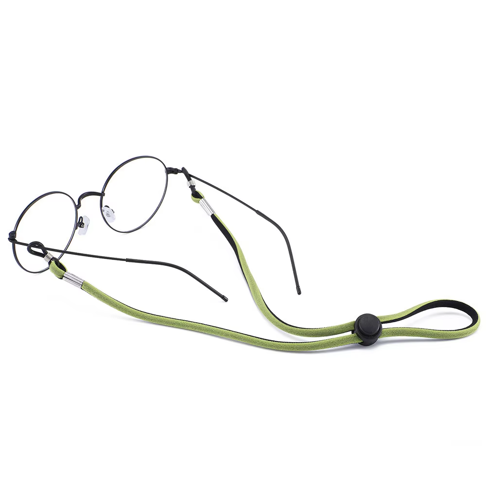 2pcs wholesale Fashion Sport Glasses Cord Anti Slip Eyeglasses Chain Sunglasses Cord Holder Green Color C063