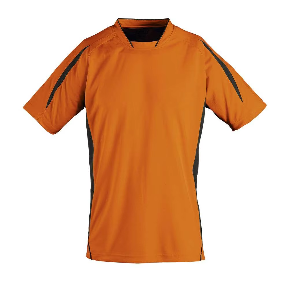 2 SSL MARACANA Short Sleeve Adult T-shirt Size = S.COLOR = Orange Black