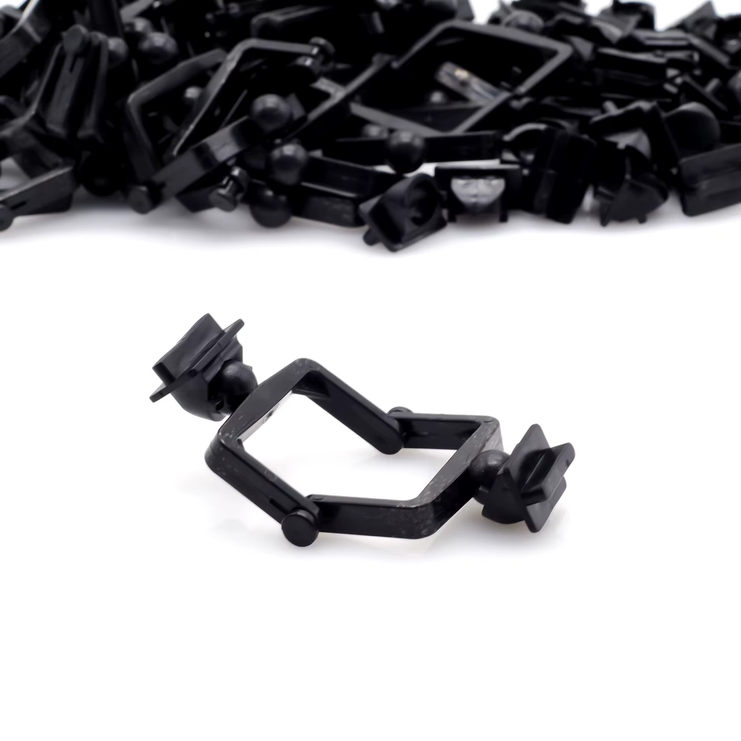100pcs Disposable Plastic Dental Articulator Holder Mouth Bite Holder Study Lab Tool