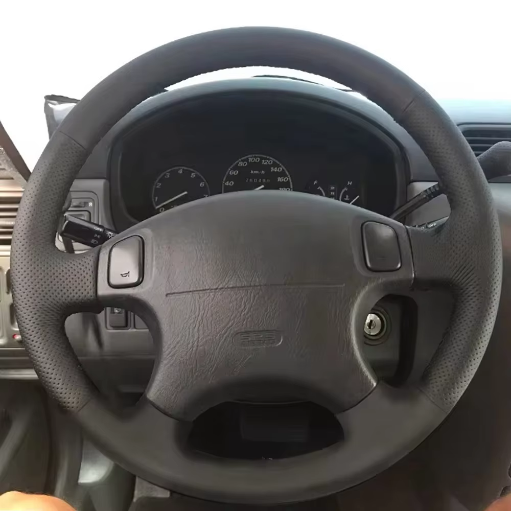 Hand Sewing Car Steering Wheel Cover Microfiber Leather For Honda CRV CR-V Accord 6 Odyssey Prelude Civic 1996-2003 For Acura CL