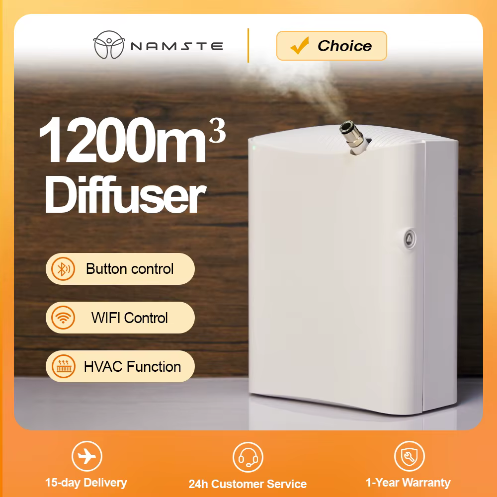 Namste 1200m³ Hotel Fragrance Diffuser Perfume Electric Aroma Diffuser Smell for Home Professional Flavoring Air Freshener Hvac