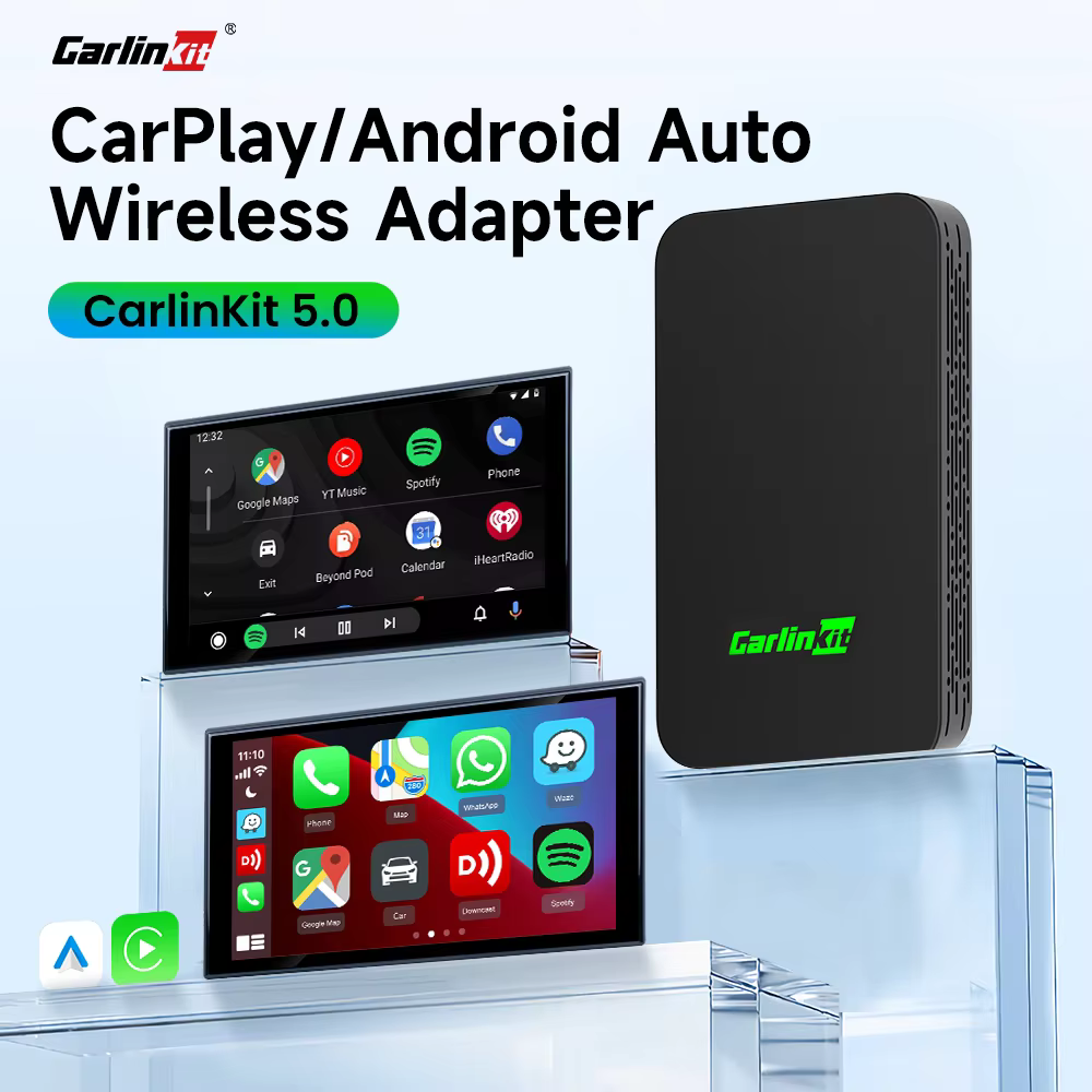 CarlinKit 5.0 CarPlay Android Auto Wireless Adapter Dongle for Toyota Mazda Vw Peugeot Havel Jeep Cadillac Chevrolet Ford etc.
