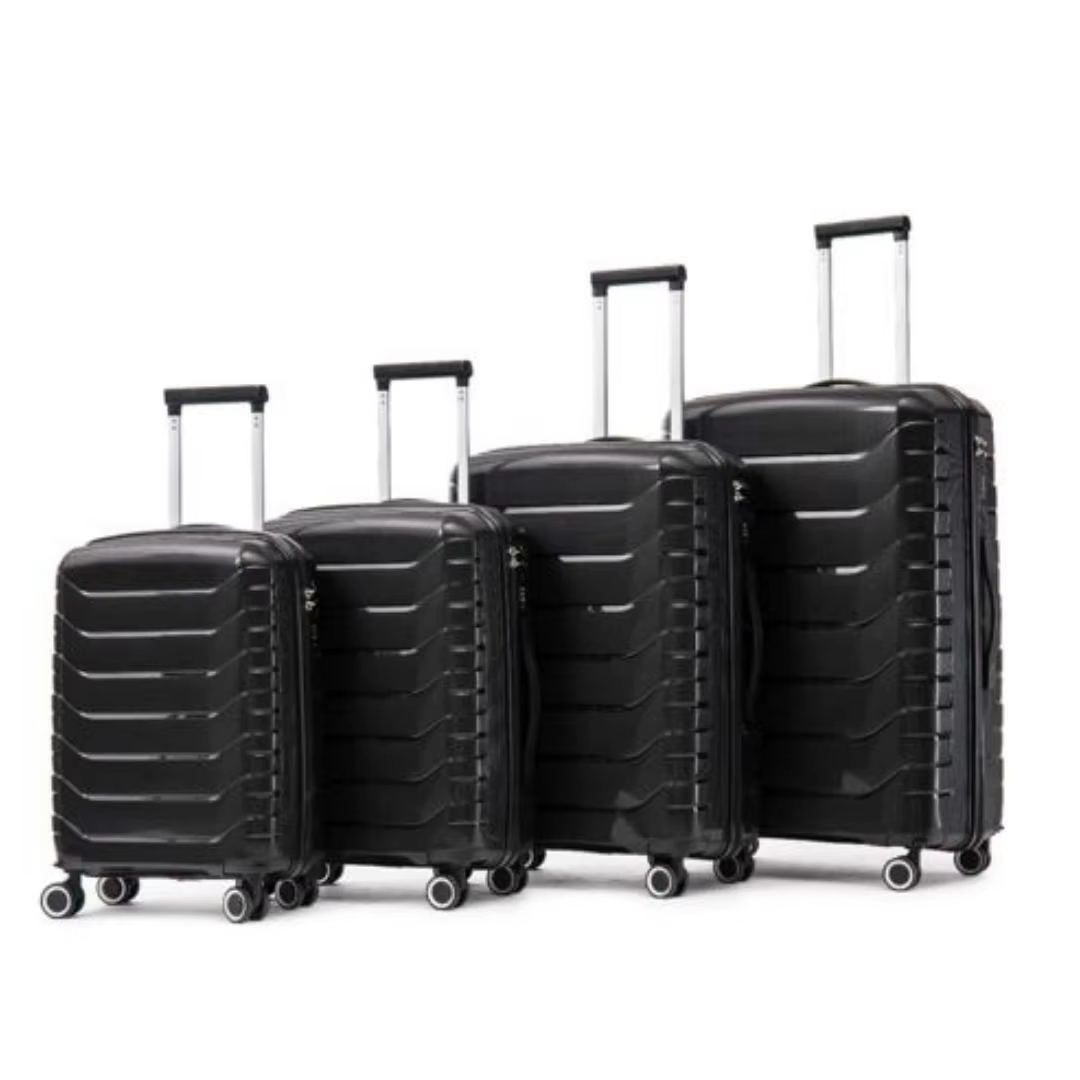 ARISE SHOP 4 Set ABS Luggage, Travel Luggage Hard Case, Travel Trolley, 360 ° Twist Wheels, Mini 19 '', Cabin 20'', medium 24 ''Big 28, various colors