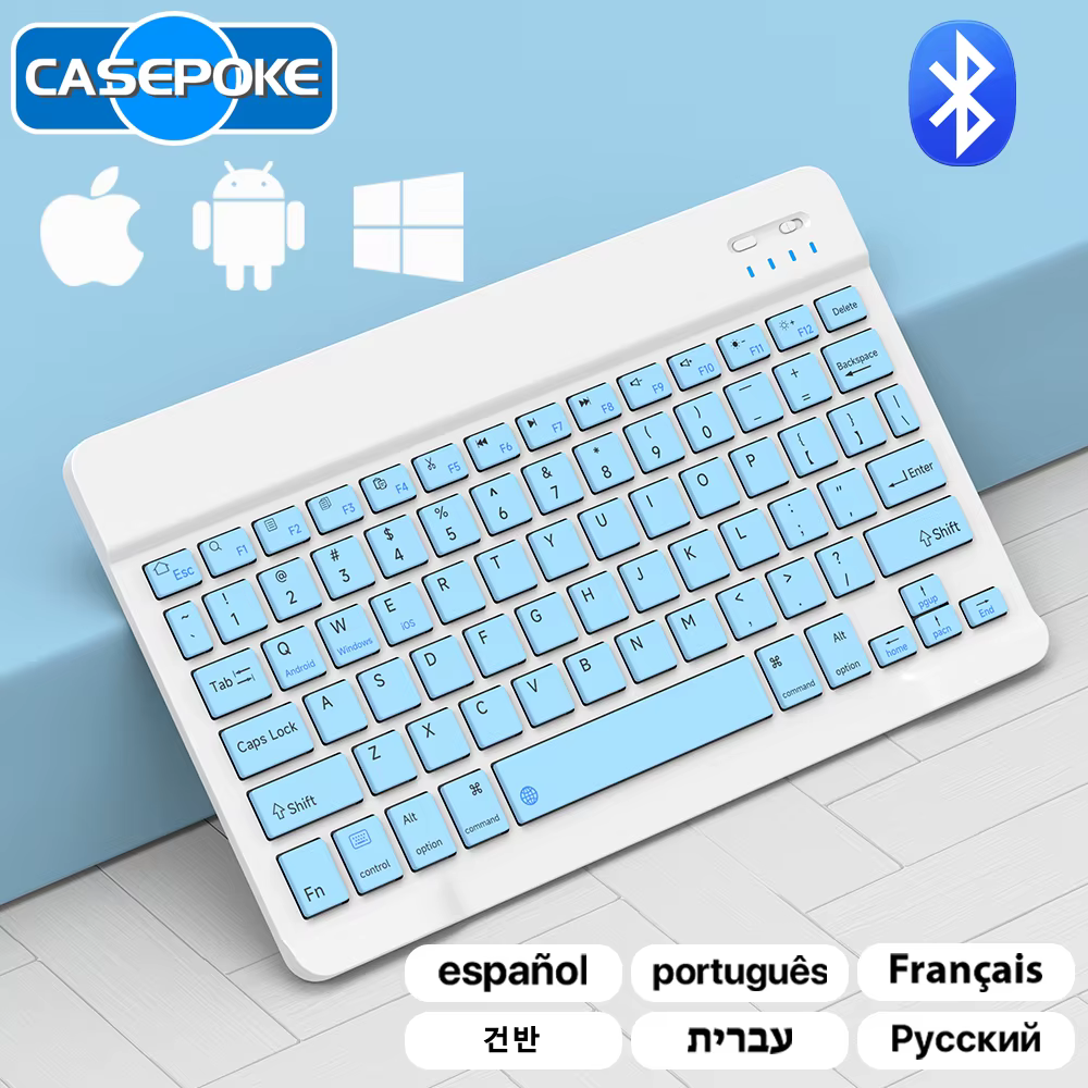 Bluetooth Keyboard for IOS Android Windows Wireless Keyboard for Apple Samsung Lenovo Xiaomi Tablet Phone for iPad Keyboard