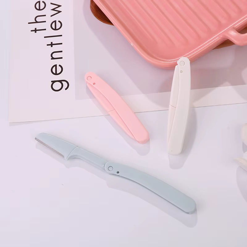 1pc Safe Folding Ladies Face Shaver Eyebrow Trimmer Blade Anti-Scratch Razor Makeup Tools Eyebrow Trimmer Face Razor for Women