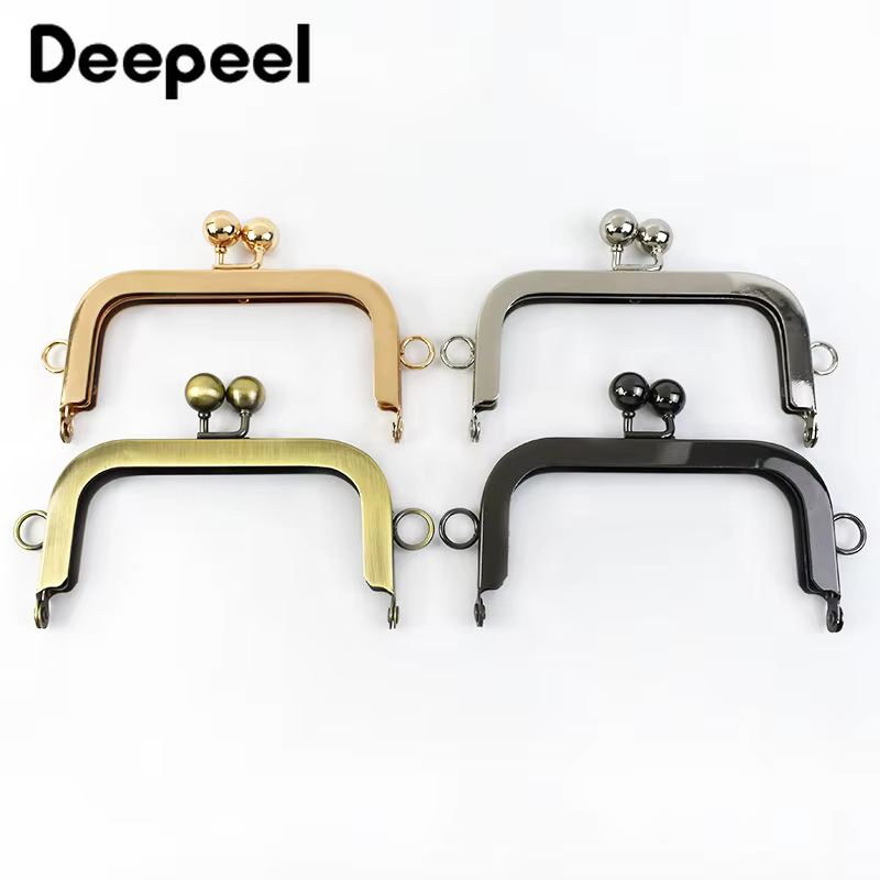 1/2/5Pcs Deepeel 10.5cm Metal Bag Handle Kiss Clasp Purse Frame Handbag Wallet Sewing Brackets Bags DIY Hardware Accessories