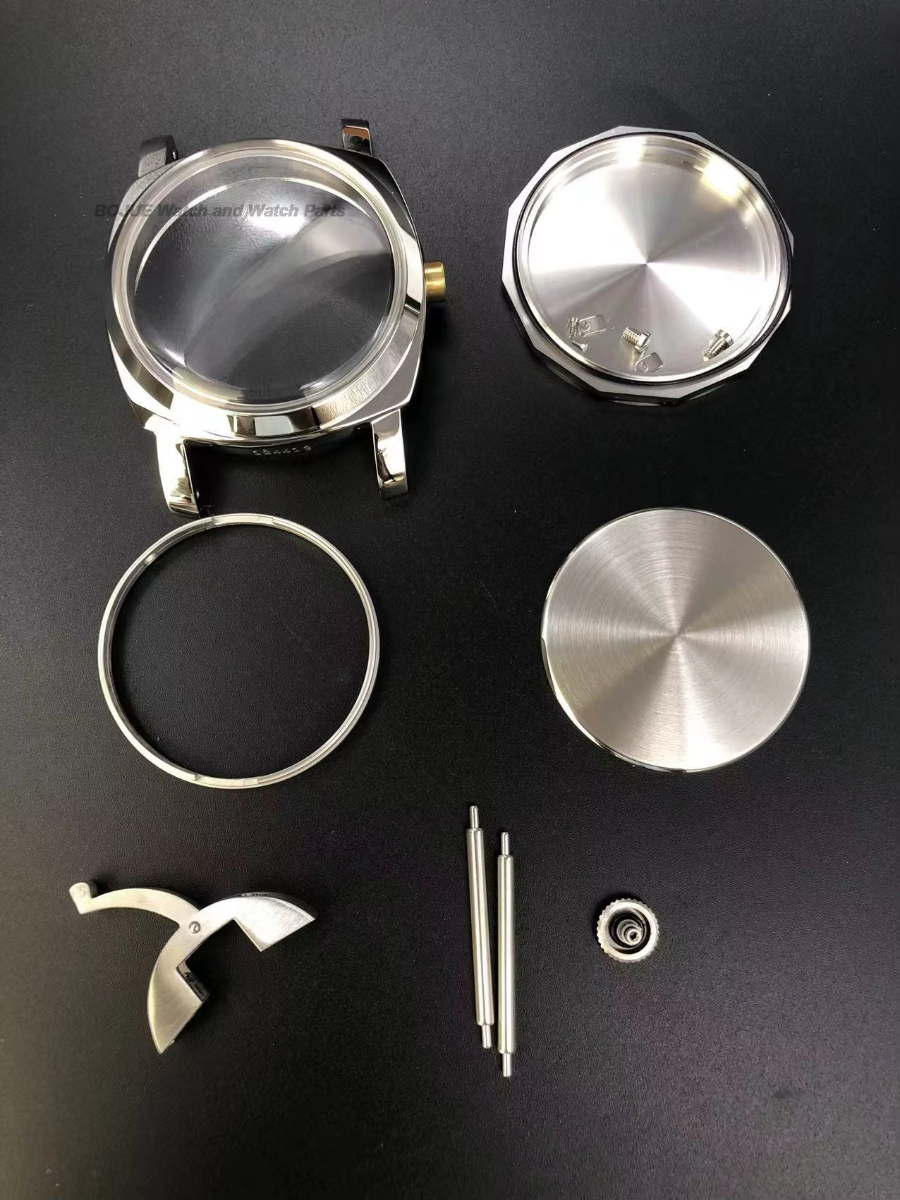 47mm PAM Vintage Retro Stainless Steel Watch Case for 6152/1 ETA6497/6498/ST3600 Mechanical Movement Mod Accessories