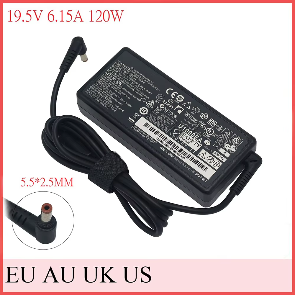 19.5V 6.15A 120W 5.5*2.5mm Laptop AC Adapter For Lenovo Y460  Y400 Y430p Y410P Y500 Y510P Y570 Y530 Y580 Y730